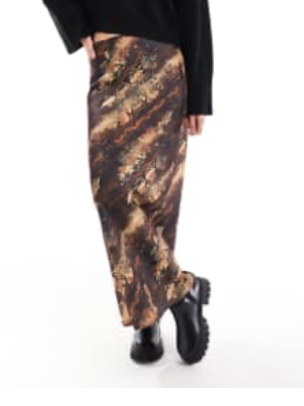NWOT ASOS Snake Print Satin Skirt